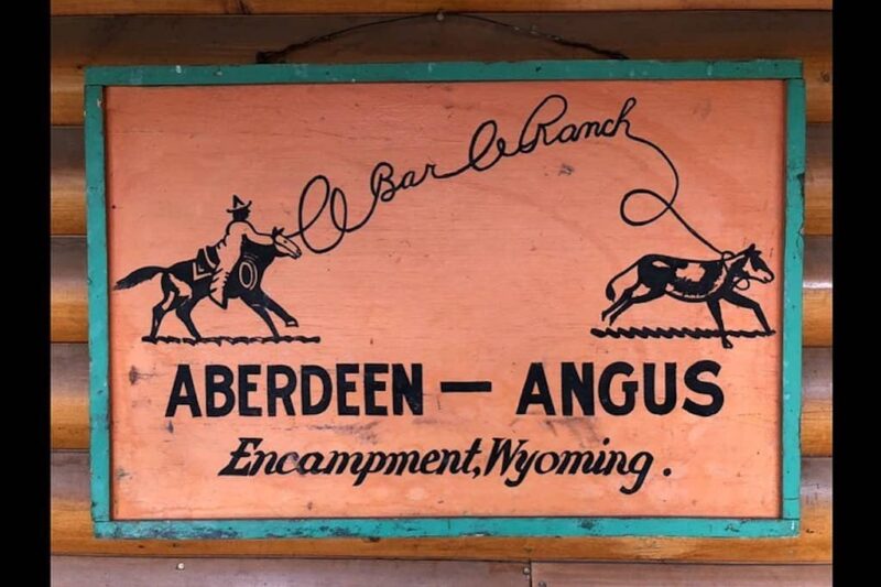 A Bar A Ranch, WY - Sign