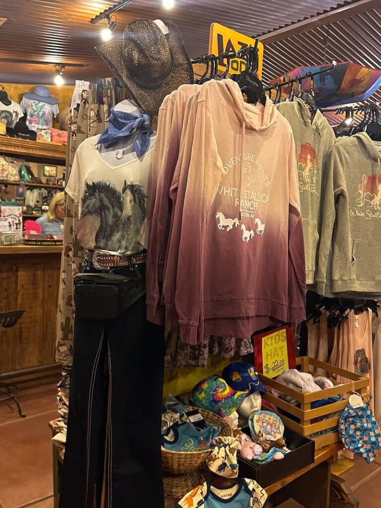 Gift shop at White Stallion Ranch in Arizona