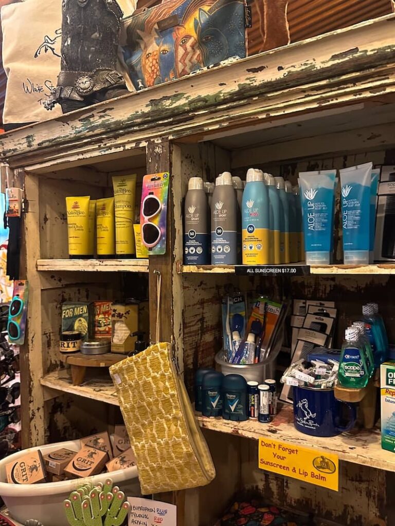 Gift shop at White Stallion Ranch in Arizona
