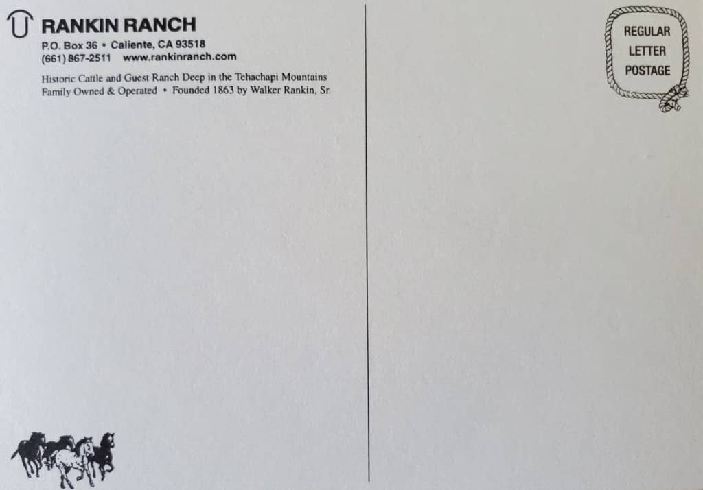 Rankin Ranch postcard