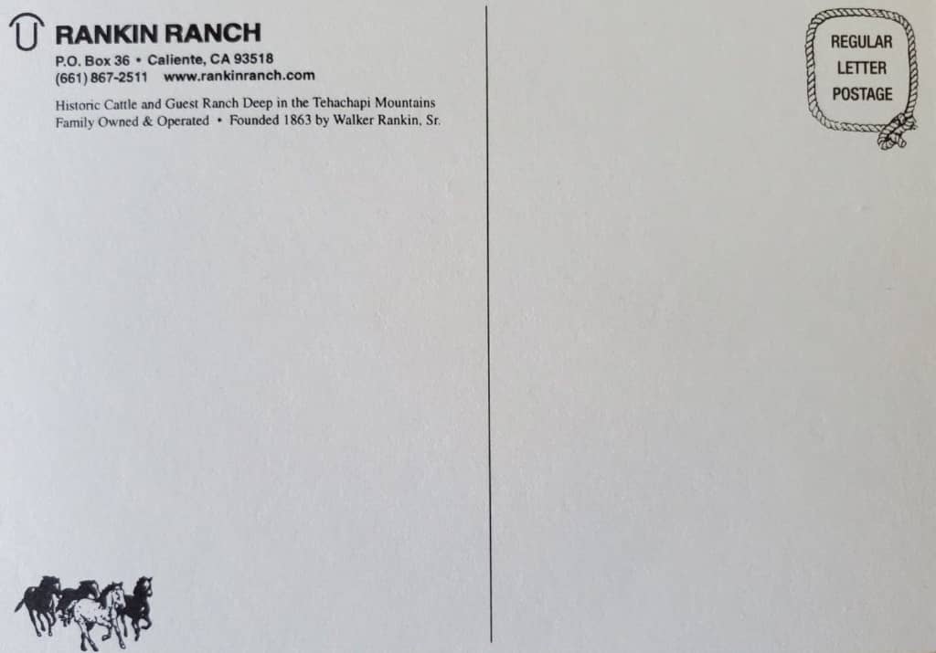 Rankin Ranch postcard